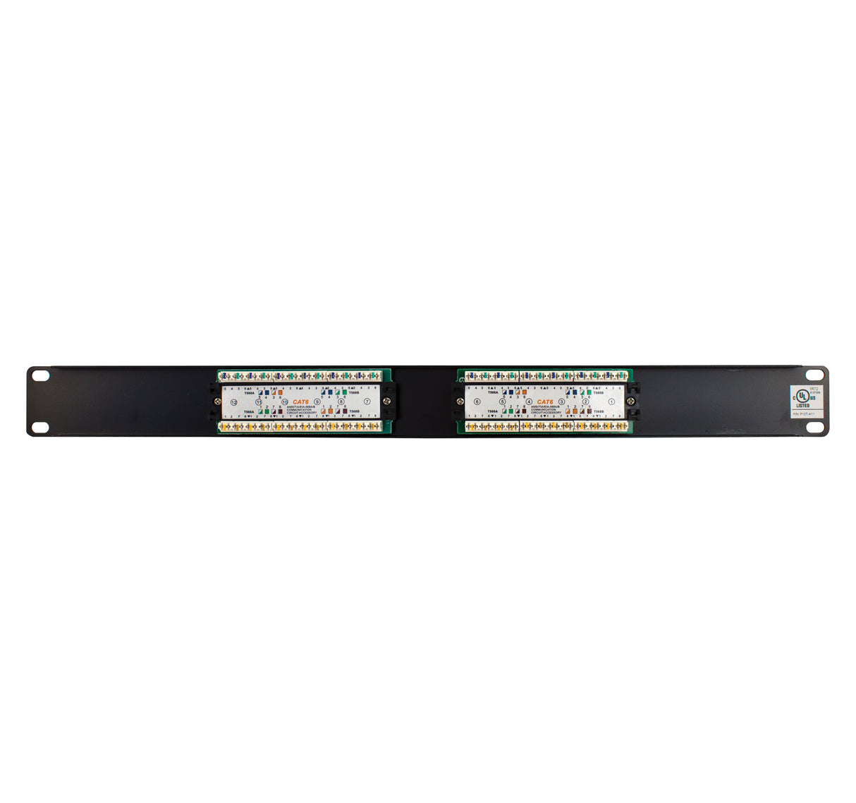 Vertical Cable (12 Port Patch Panel CAT6 1U) Patch Panel 1U, CAT6, 12 Port (UL)