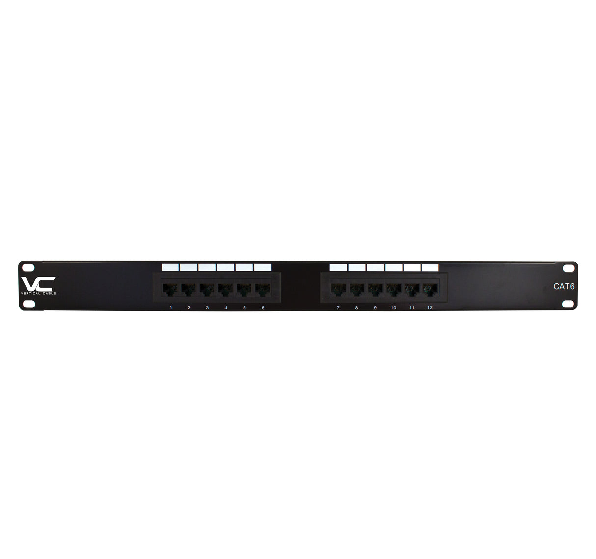 Vertical Cable (12 Port Patch Panel CAT6 1U) Patch Panel 1U, CAT6, 12 Port (UL)