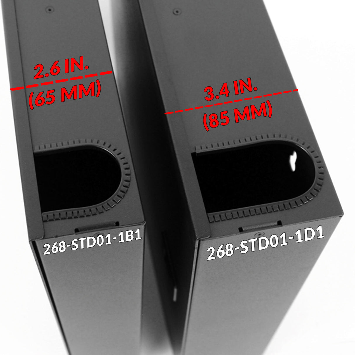 Vertical Cable Optical Fiber Wall-Mount Enclosure, Standard-Series, Single-Door, LGX, Two-Position, Latch