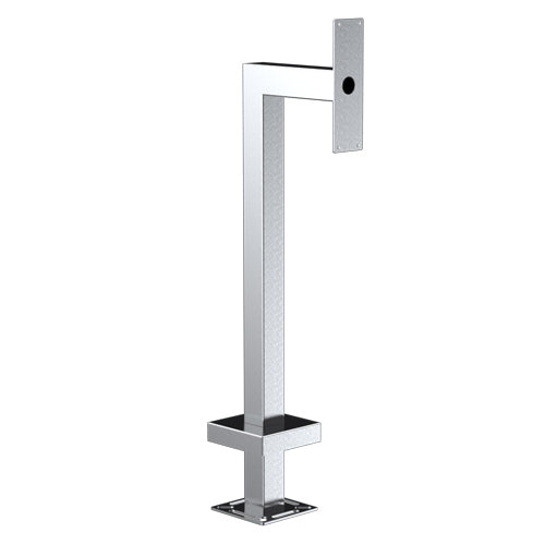 PedestalPRO (33PE1-DOOR-02-304) 45" Ped, Typ Neck, 304SS, Brushed #4, 2101KV