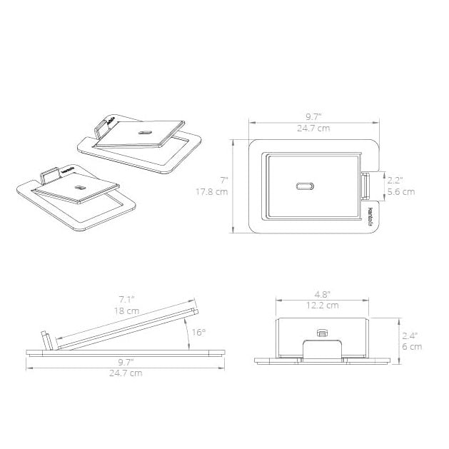 Kanto S6, Angled Desktop Speaker Stands for Large Speakers, Pair
