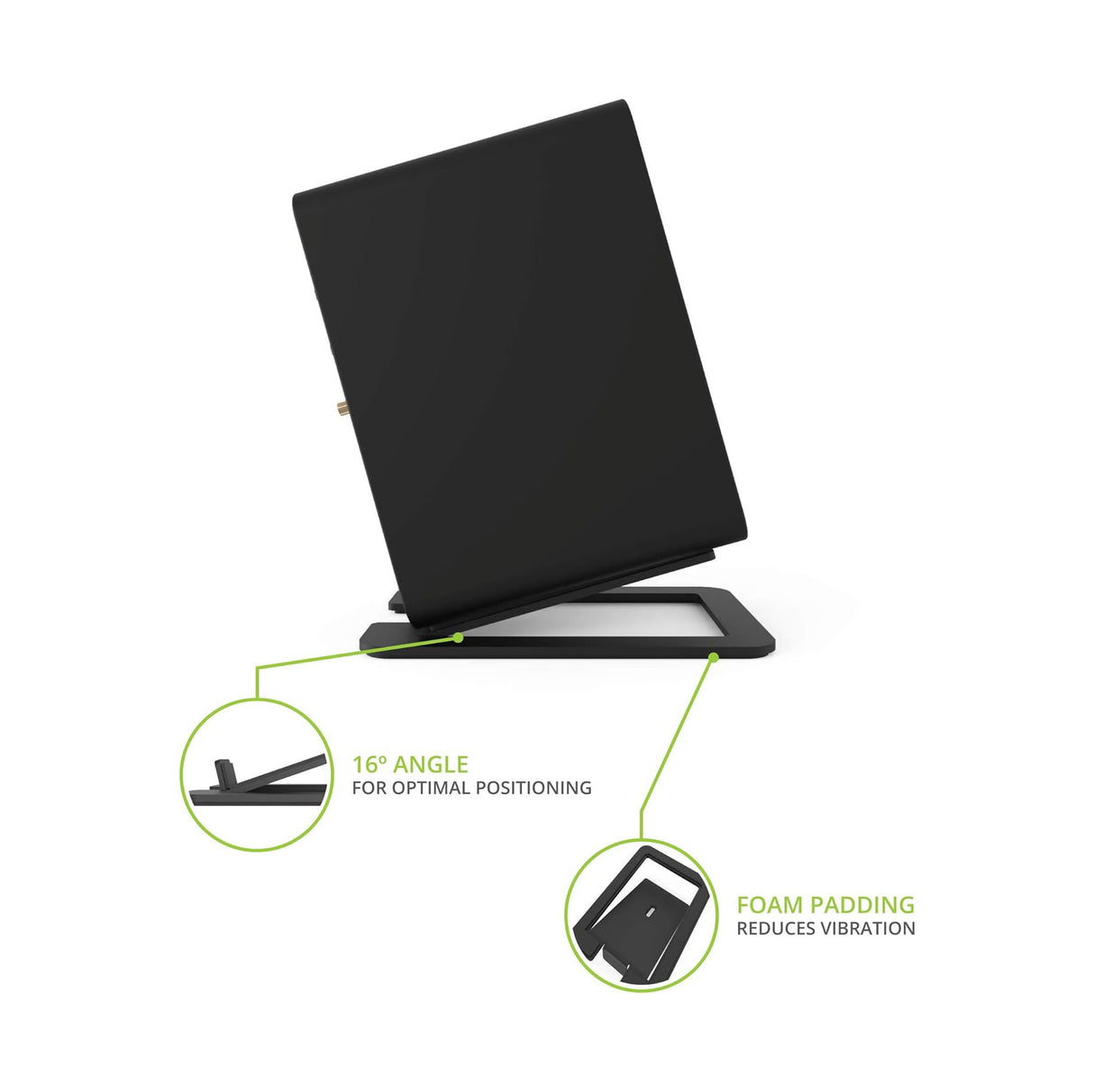 Kanto S6, Angled Desktop Speaker Stands for Large Speakers, Pair