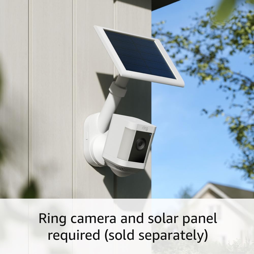 Ring Pole and Wall Mount for Cameras and Solar Panels (Black / White)