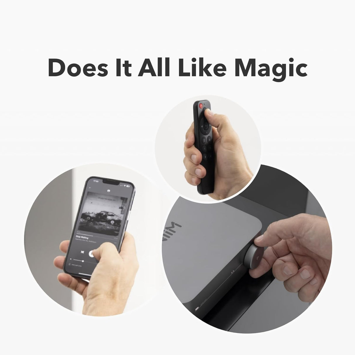 WIIM AMP, Multiroom Streamer Amplifier, 60w per Channel, Silver