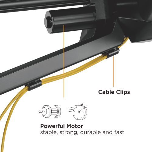 Rhino Mounts FPM3770, Fire Place Motorized TV Mount, Fits Most 37"-70" , Up to 77lbs / Profile: 6.9" - 19.1".