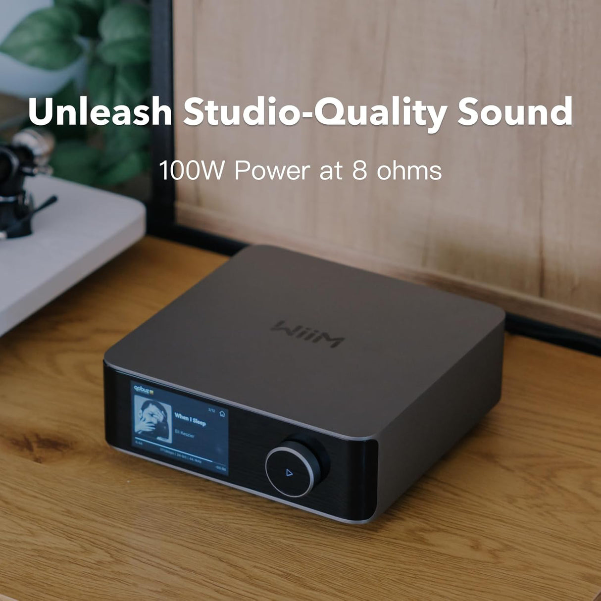 WIIM Amp Ultra Music Streamer & Amplifier, 3.5 Touchscreen, Space Gray