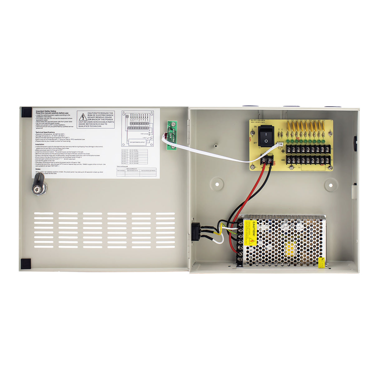 Acegear PS-DC10A09HD, Power Box 9CH,10A UL Listed