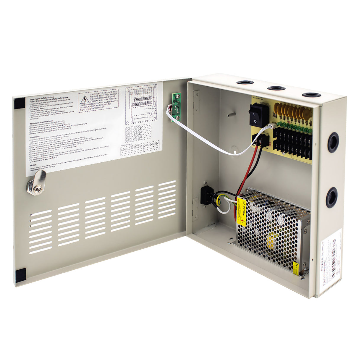 Acegear PS-DC10A09HD, Power Box 9CH,10A UL Listed