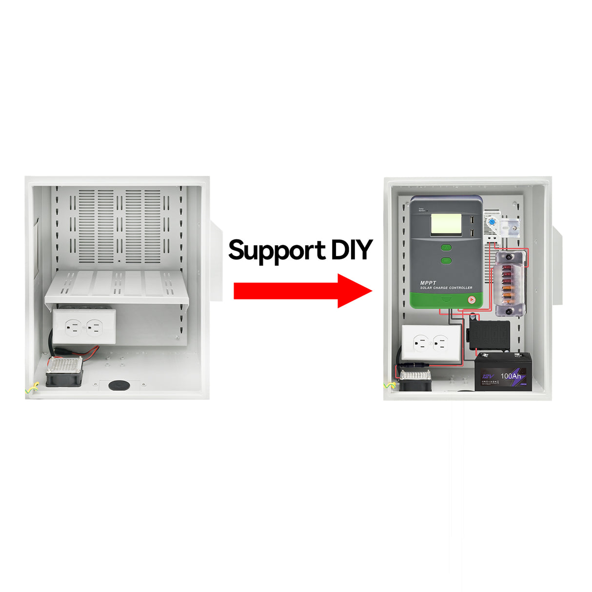 Acegear CT-DB20-WP, Outdoor NeMA Metal Wall Mnt enclosure, Empty Box, 20X16X8 in, - New Arrival
