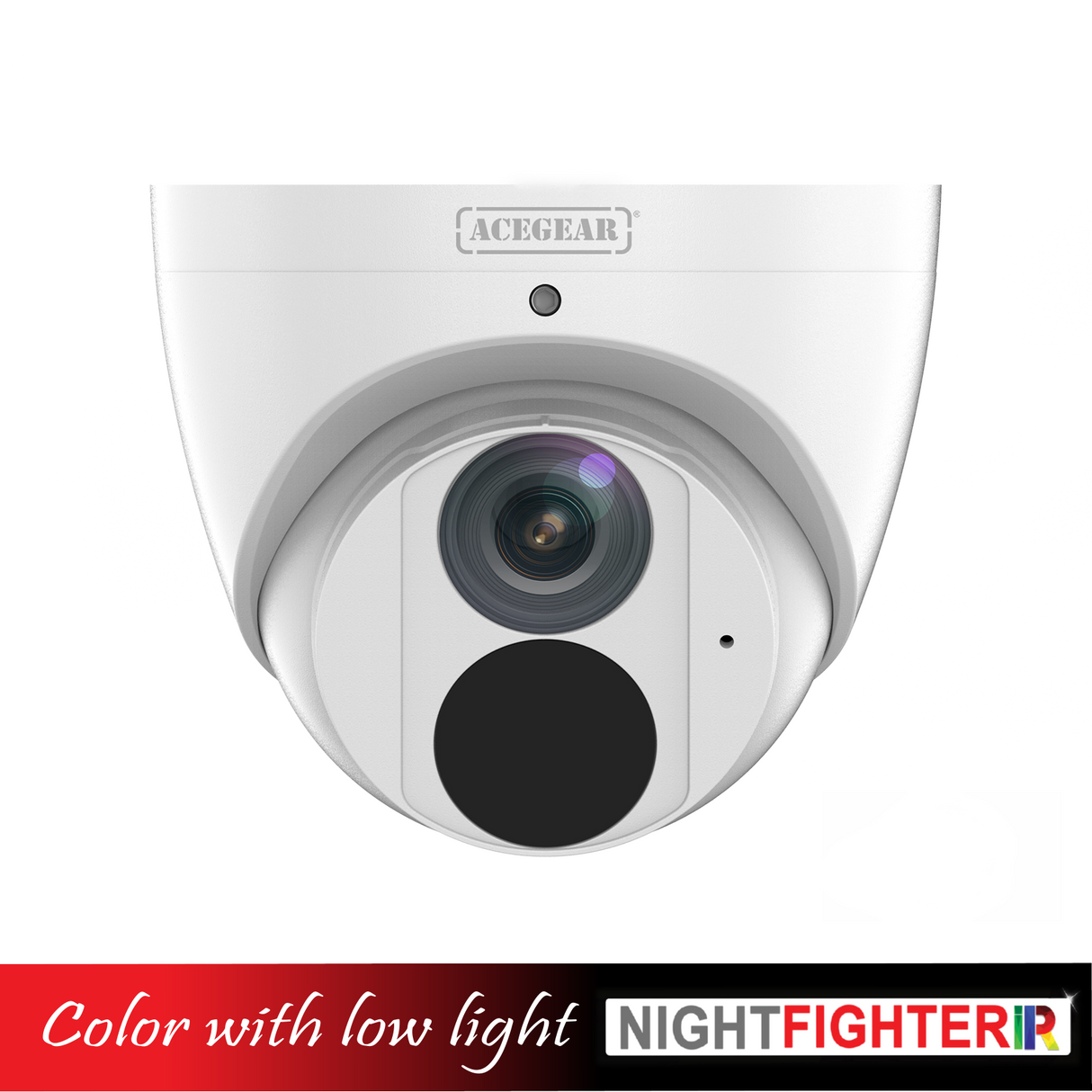 Acegear CI1805A-NF, (8MP) Turret, IPC, 2.8mm Fixed Lens, Night Fighter, Microphone