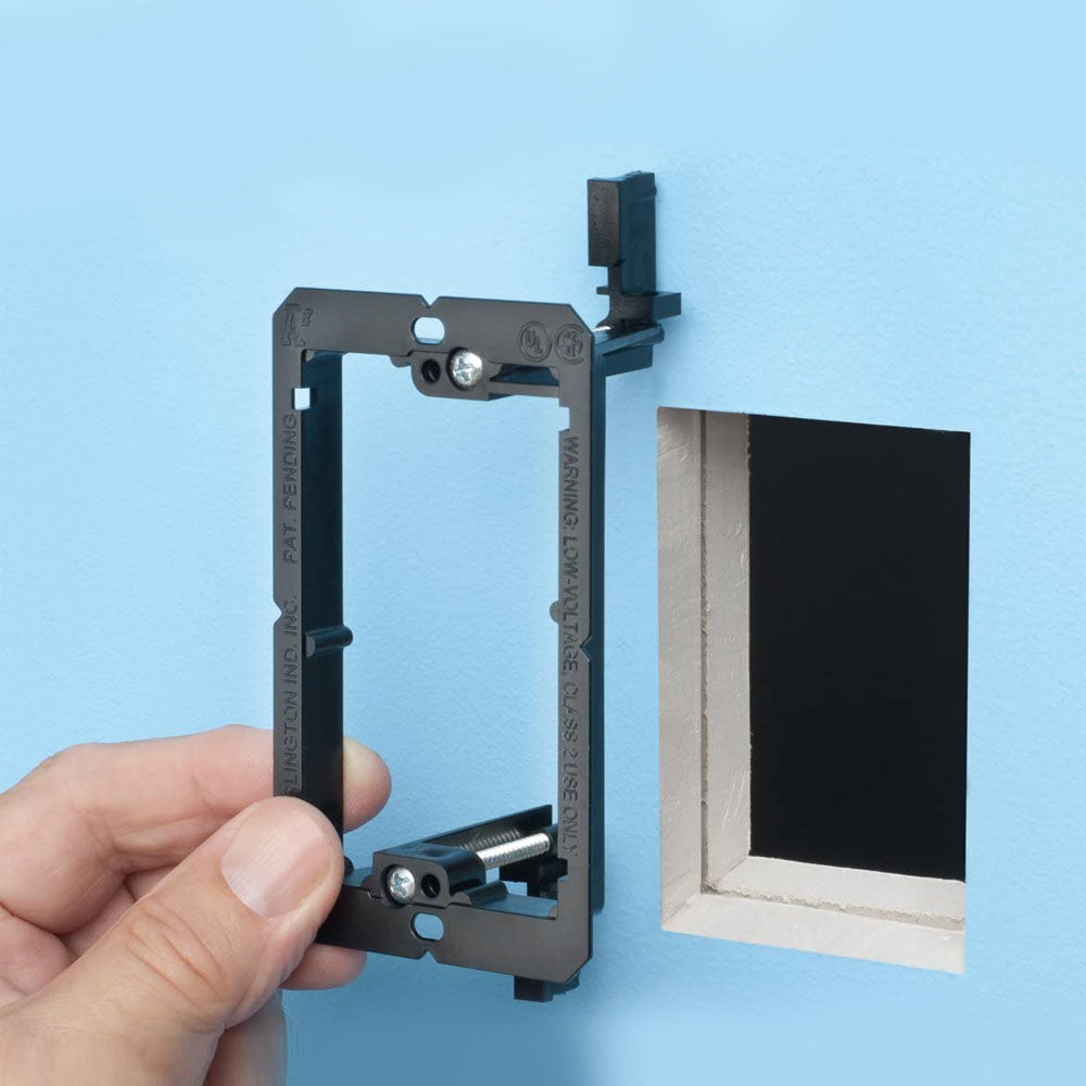 Arlington LV1, Low Voltage Mounting Bracket (1-Gang), Black (10-Pack)