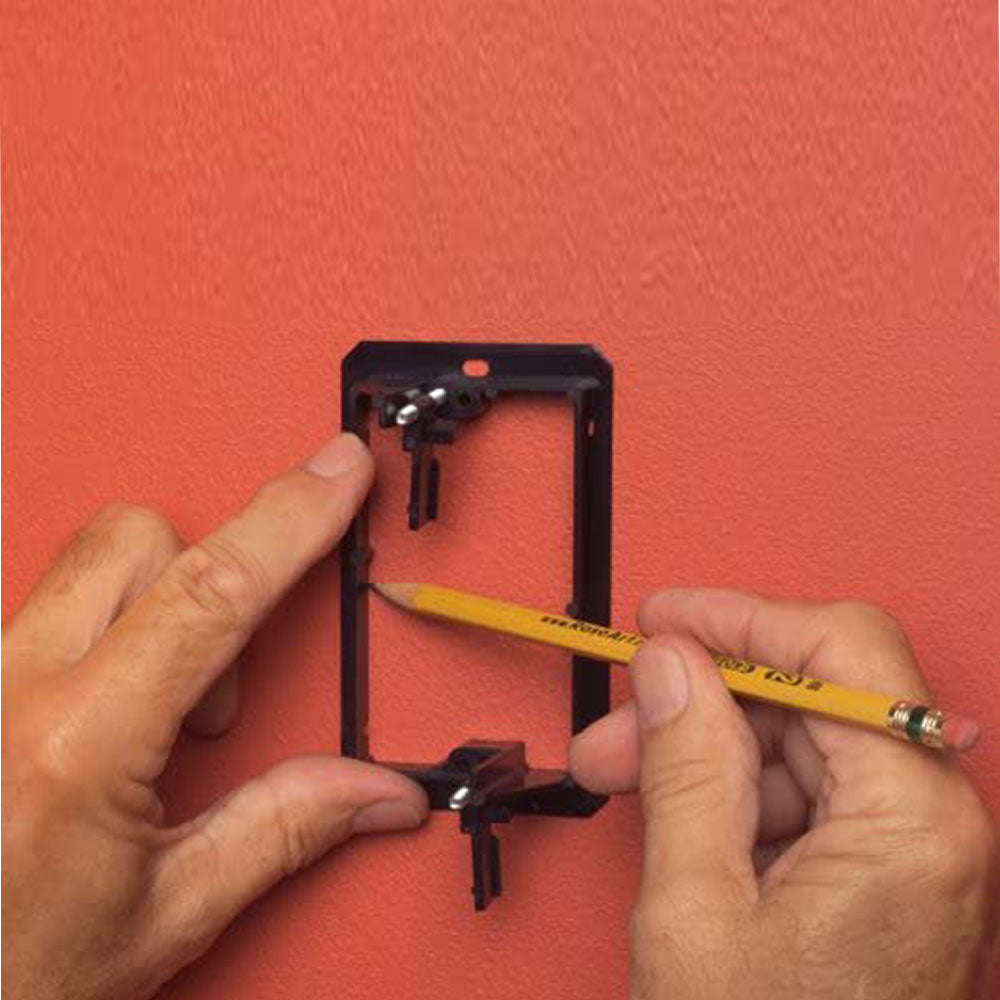 Arlington LV1, Low Voltage Mounting Bracket (1-Gang), Black (10-Pack)