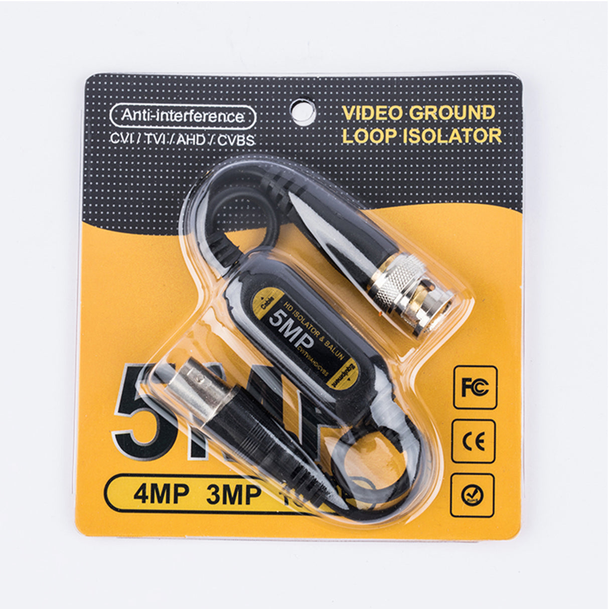 Acegear VGL001 Video Ground Isolator, Anti-interference, 5MP/8MP Support HD-CVI/AHD/TVI/CVB