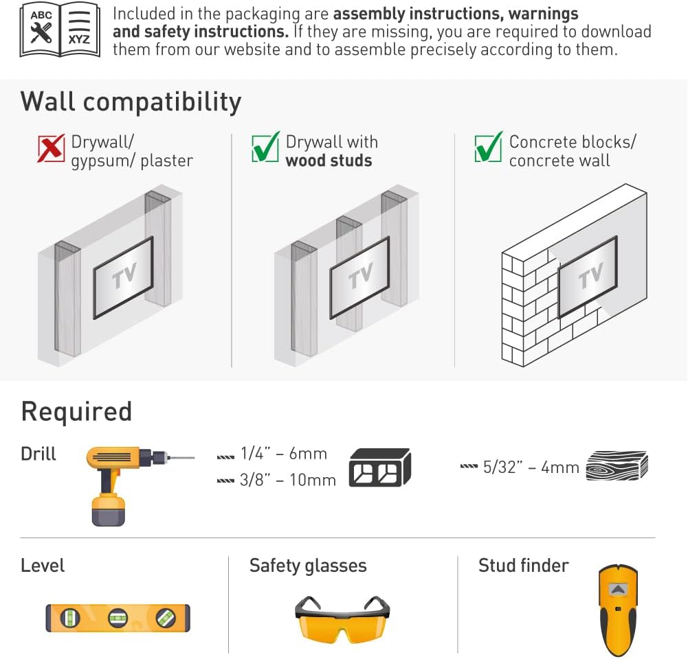 BARKAN BM343LP, Articulating 13" - 65", Full Motion Long 21" Extension, Swivel & Tilt
