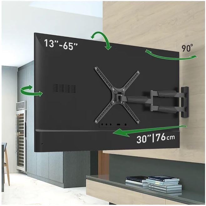 BARKAN BM343LP, Articulating 13" - 65", Full Motion Long 21" Extension, Swivel & Tilt