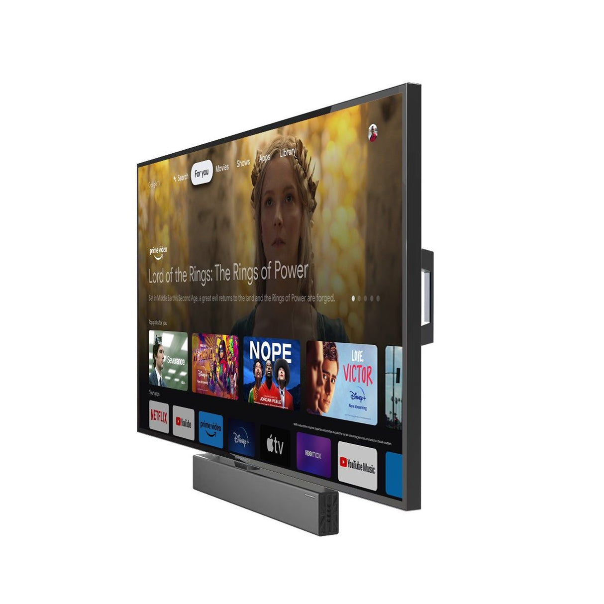 Skyworth CLARUS-S1, 65" / 75" Outdoor IP66, Full Sun Series Mini-LED 4K Google TV with 3,000 Nits, 100 watt 8 channel speaker Soundbar included