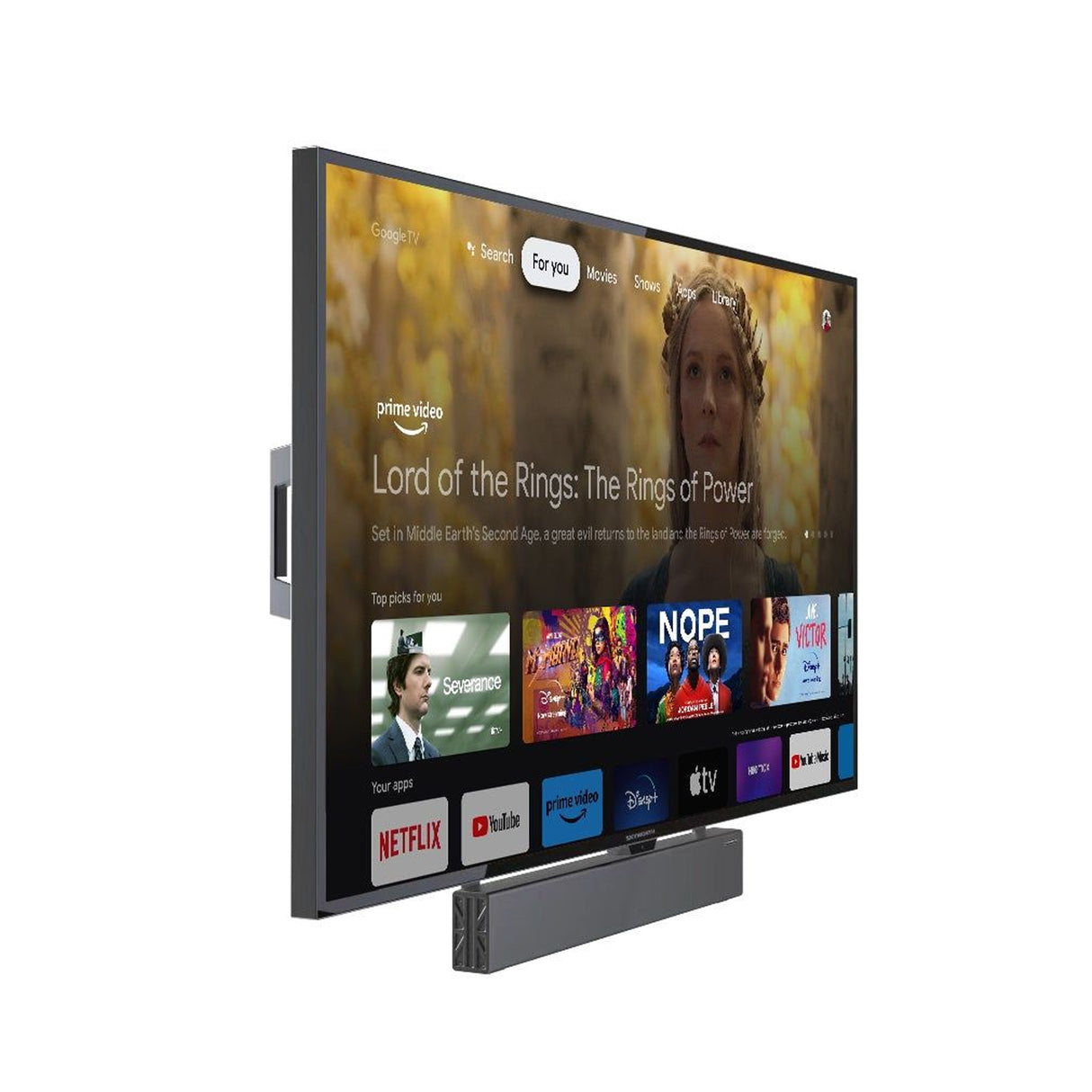 Skyworth CLARUS-S1, 65" / 75" Outdoor IP66, Full Sun Series Mini-LED 4K Google TV with 3,000 Nits, 100 watt 8 channel speaker Soundbar included