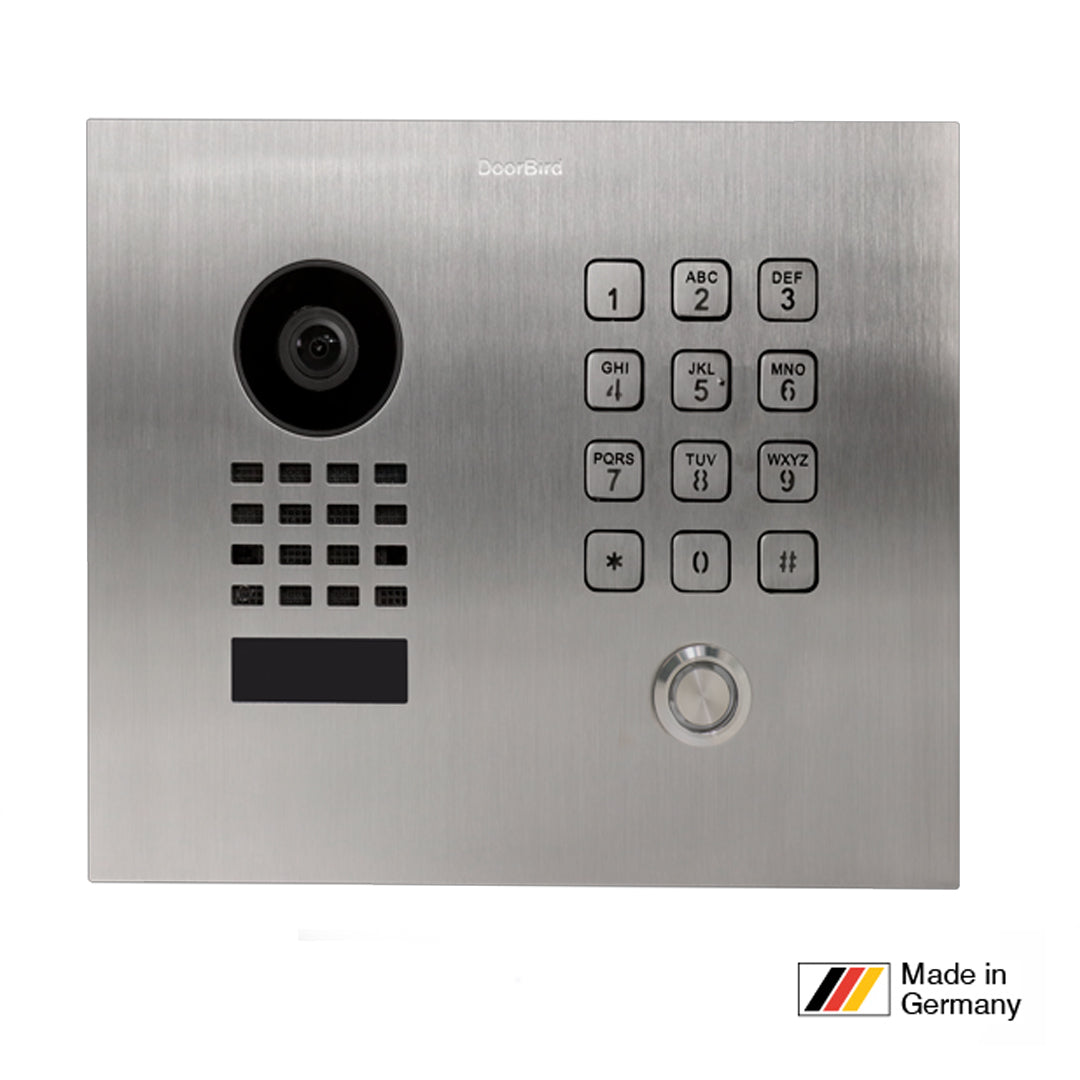 DoorBird D1101KH, Classic Flush Mount, IP Video Door Station, 1 Unit, 1 Call Button,