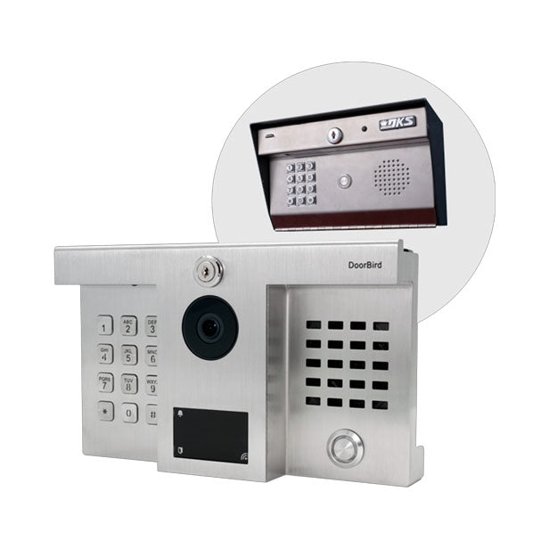 DoorBird D1812, Hybrid, IP Video Door Station, For DoorKing® 1812 Classic and Plus (Flush- and Surface-Mount)