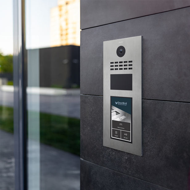 DoorBird D31TDV-V2A, Surface & Flush Mount possible, IP Video Door Station Stainless Steel, 7" Touch Display, For multi-tenant residences and buildings with up to 1000 units