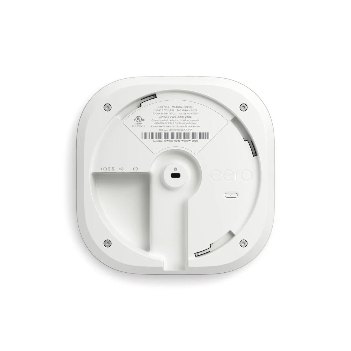 eero T011111, PoE 6 CI Ceiling / Wall-Mountable WiFi 6 Access Point (Mesh)