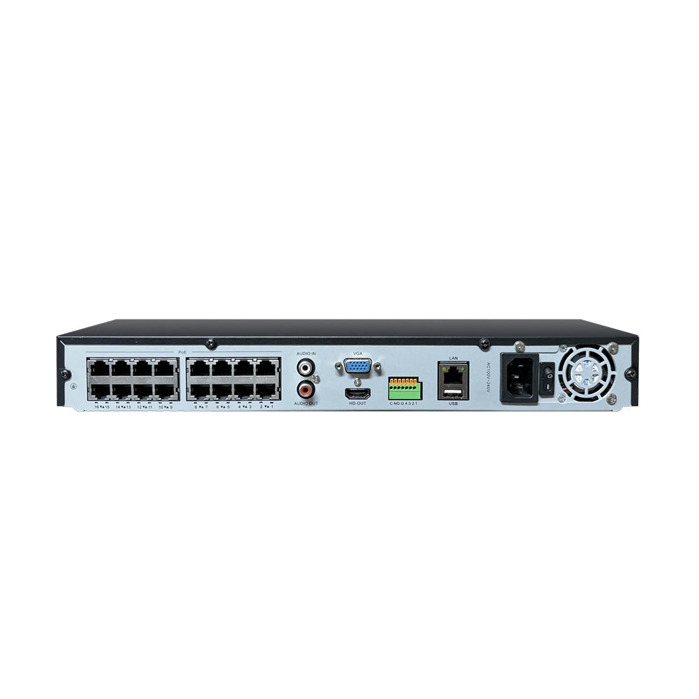 Acegear NR-K232H-P16, NVR (32CH) 2-SATA Interface, 16 PoE, 4K, AI Lite