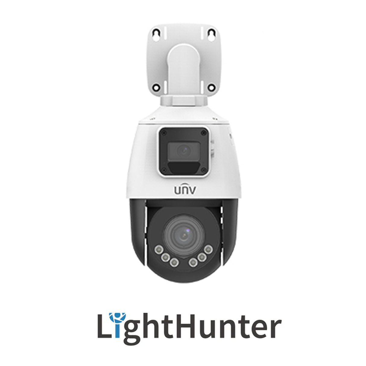 UNV IPC9312LFW-AF28-2X4, (2MP) PTZ, IPC 2.8mm and 2.8-12mm Dual Lens 4X Zoom, LightHunter, Microphone & Speker, WDR, UL Listed