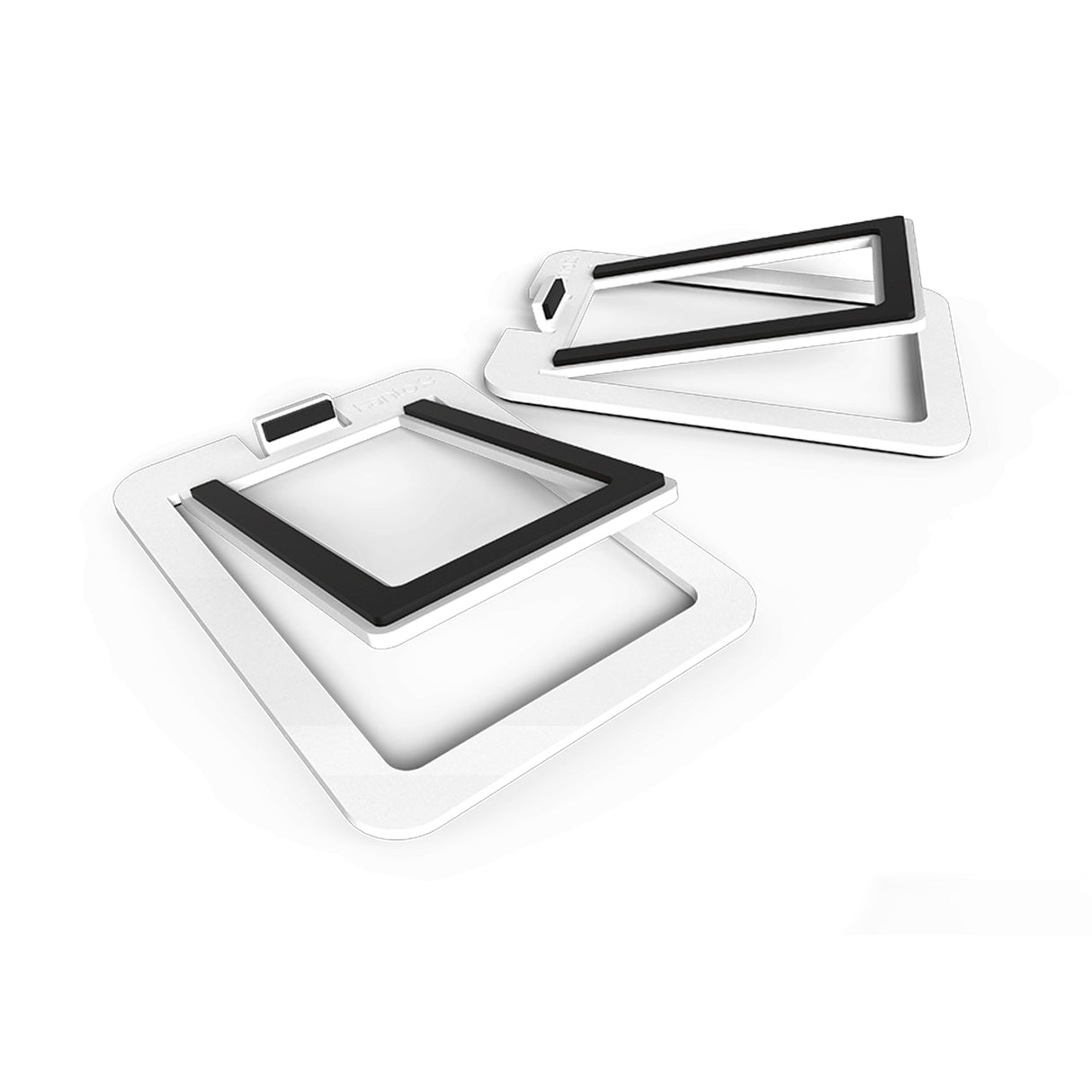 Kanto S2, Angled Desktop Speaker Stands for Small Speakers, Pair (Black/White)