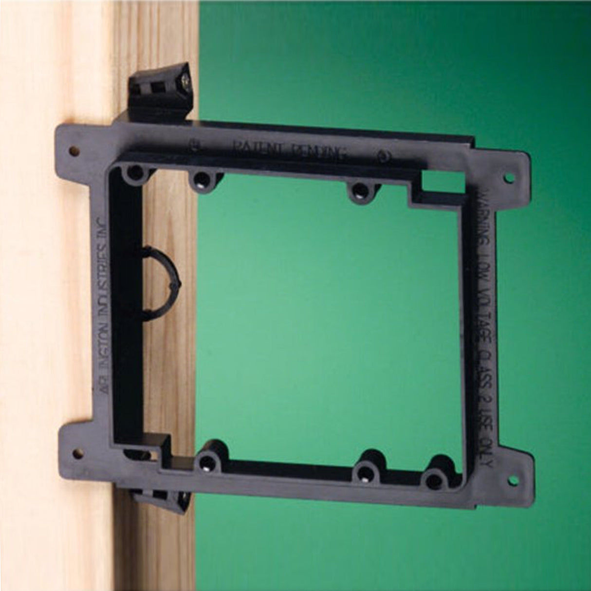 Arlington LVN2, Low Voltage Nail On Mounting Bracket, (2-Gang) Black (EACH)