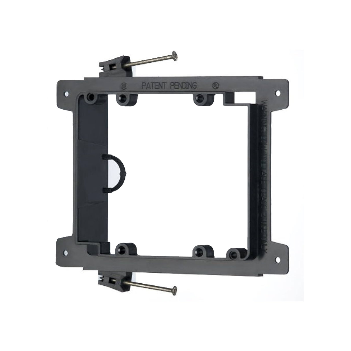 Arlington LVN2, Low Voltage Nail On Mounting Bracket, (2-Gang) Black (EACH)