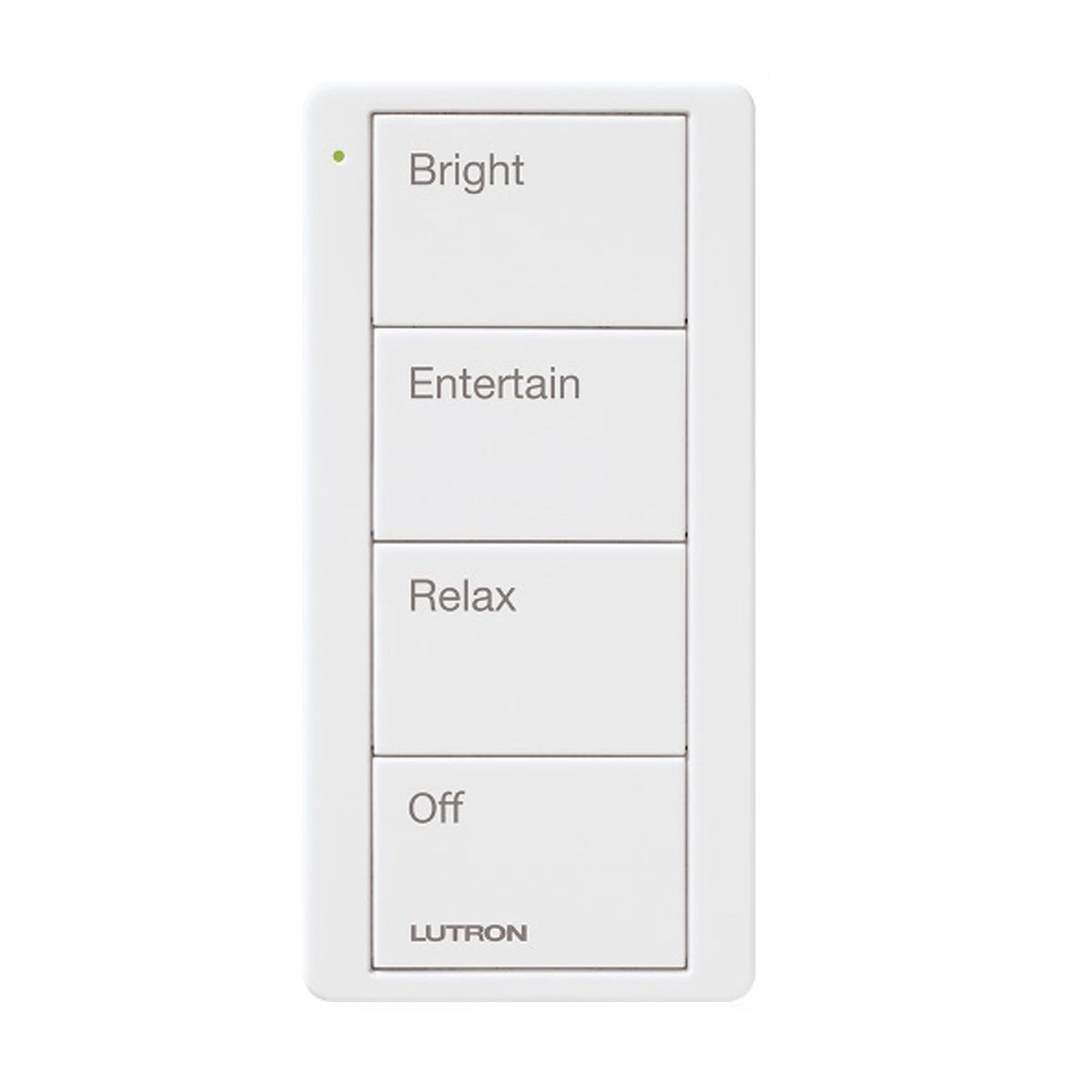 Lutron PJ2-4B-GWH-P03, Pico 4-Button Any Room Scene Remote, White
