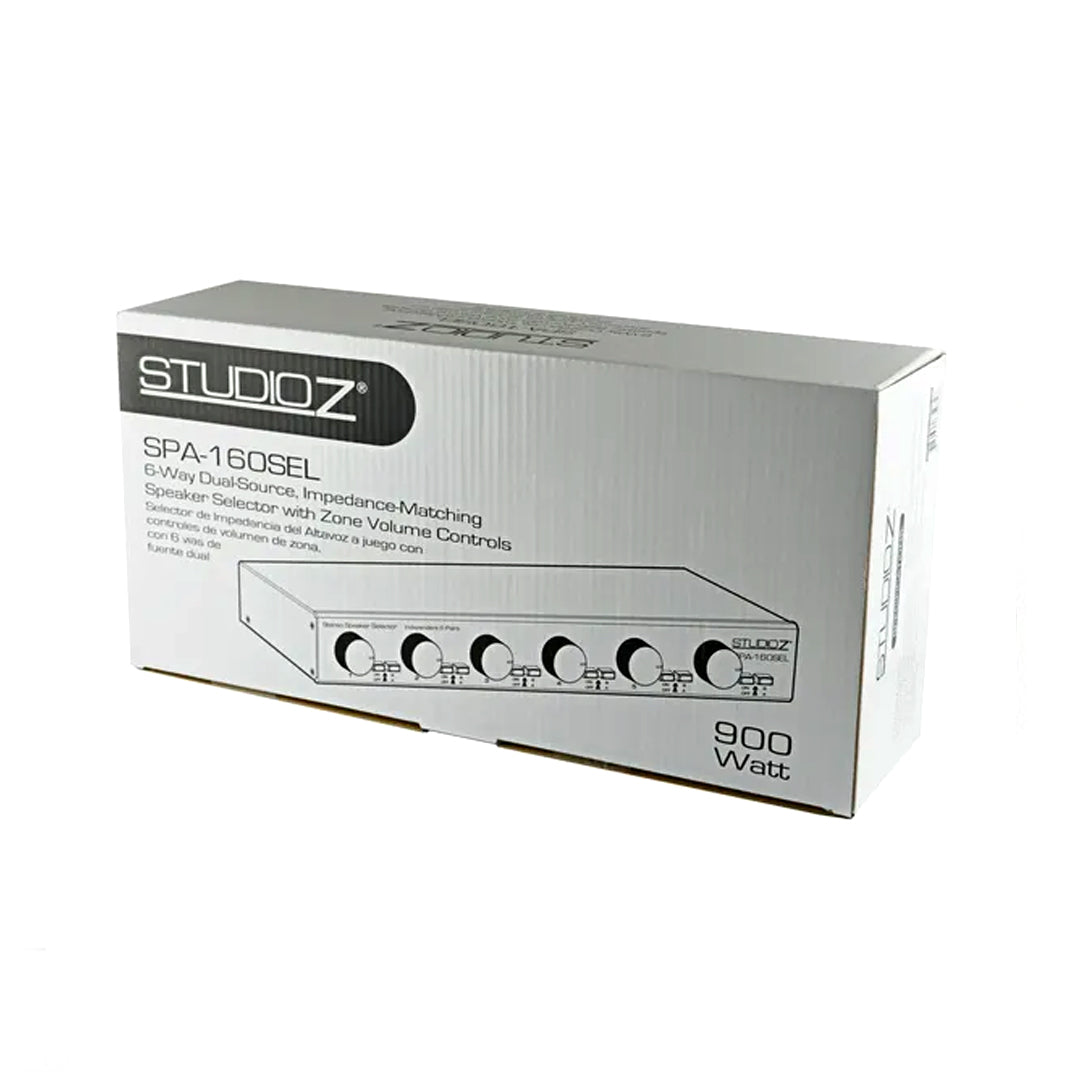Nipponamerica SPA-160SEL 6-Way Dual-Source, Impedance-Matching Speaker Selector with Zone Volume Controls.