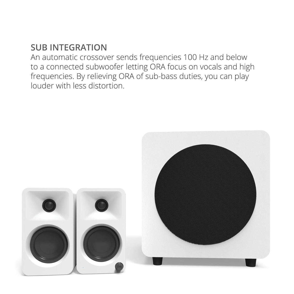 Kanto ORA, 100W Powered Reference Desktop Speakers with USB-C Input and Bluetooth, Pair