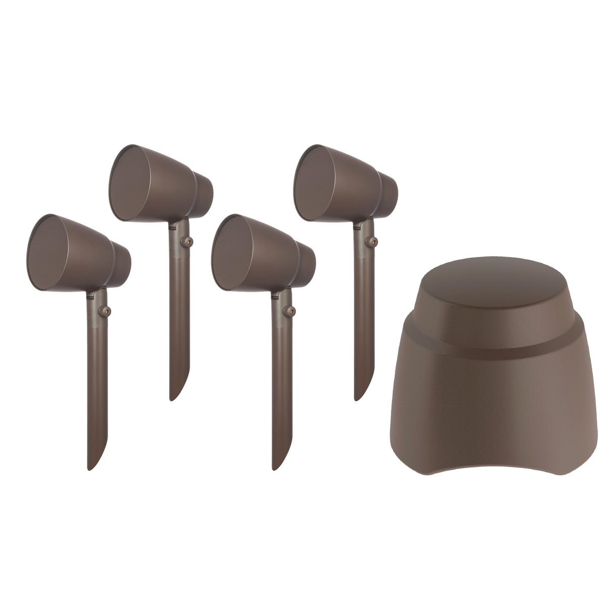 Proficient Protege PAS-4.1-HS, 4 (100mm) All-Weather Outdoor Landscape Speaker Kit with 8 (200mm) Hardscape Subwoofer