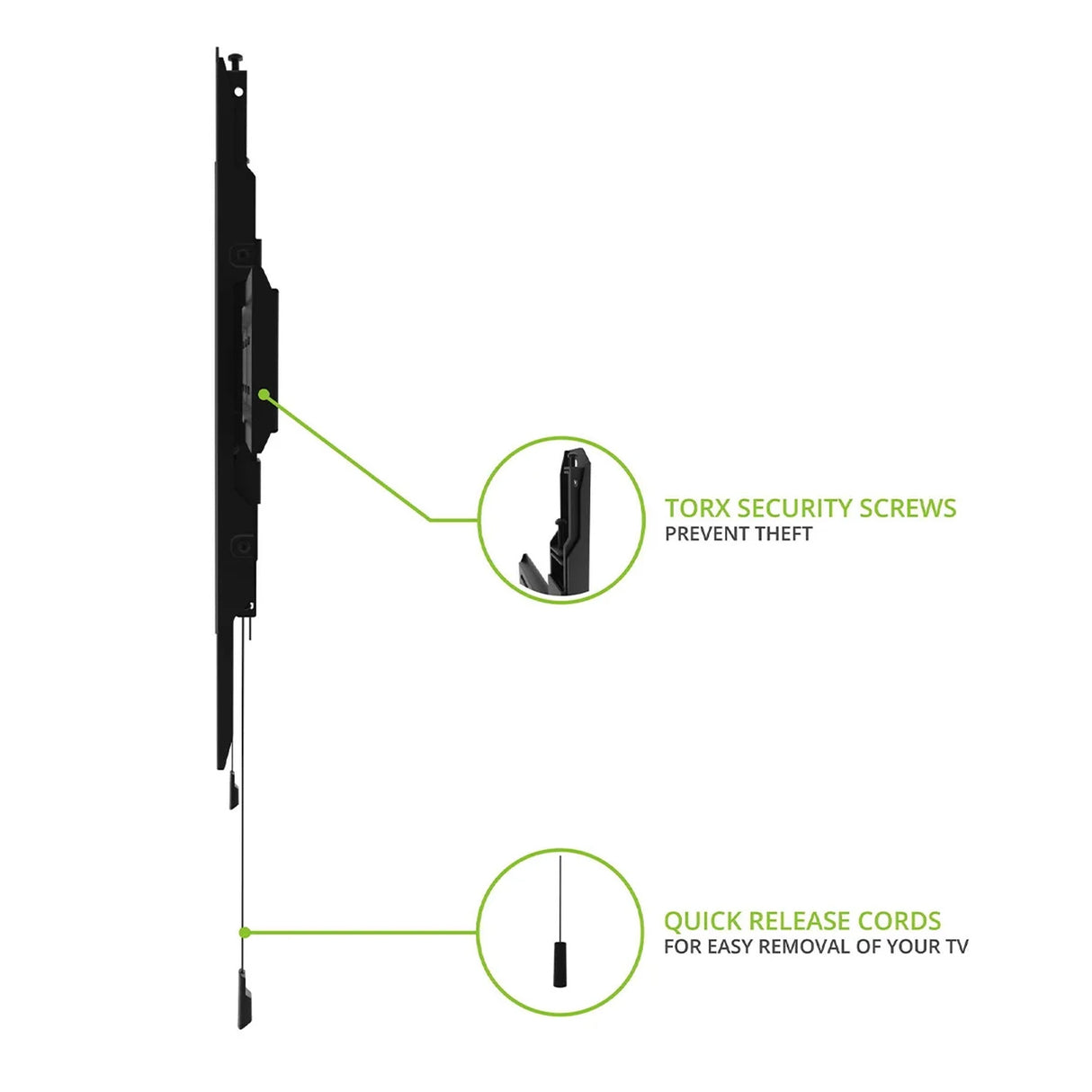 Kanto PF300, Fixed Low-profile TV Wall Mount for 32" - 90" TVs