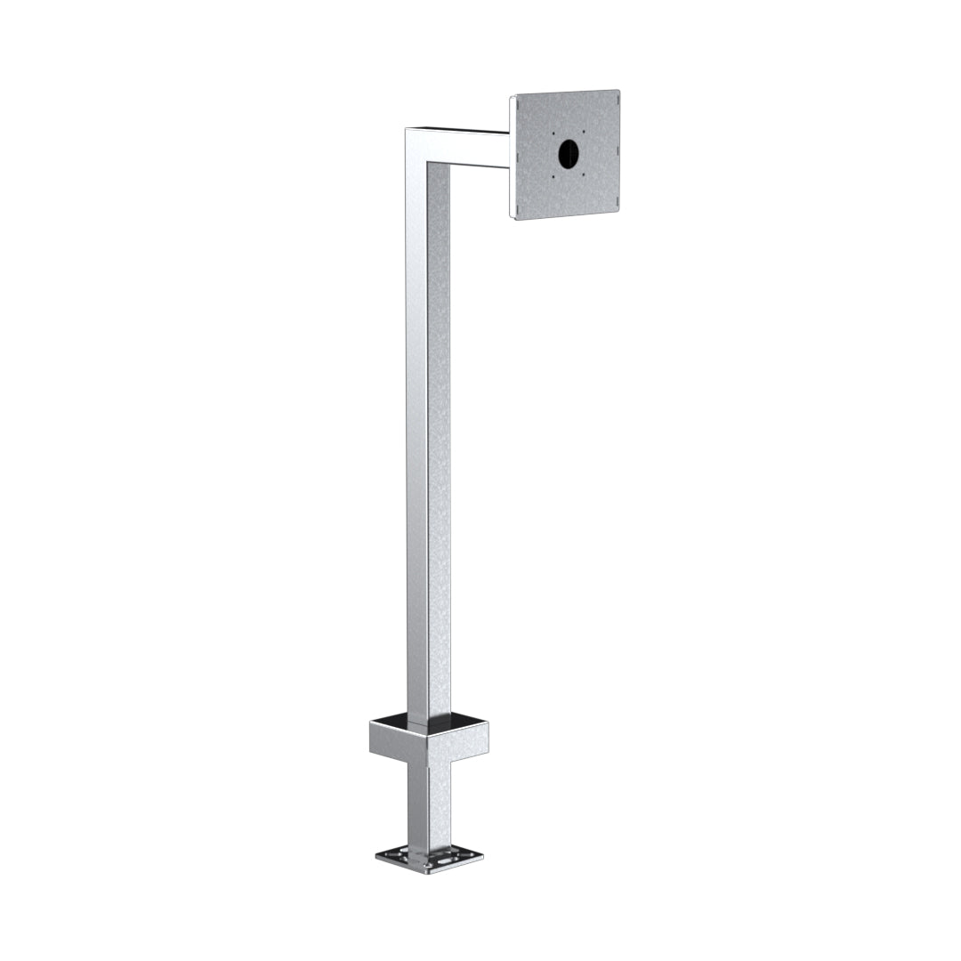 PedestalPRO (22PE1-DOOR-01-304) 45" Ped, Gooseneck,Brusehed Stainless Steel, D1101KH