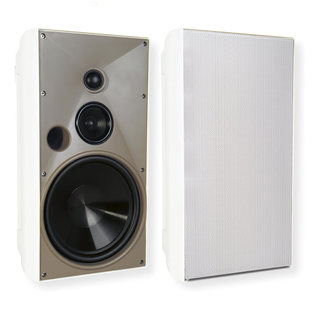 Proficient AW830, Outdoor speaker with 8" woofer, 3" graphite midrange and 1" pivoting soft-dome tweeter - Black / White (Pair)