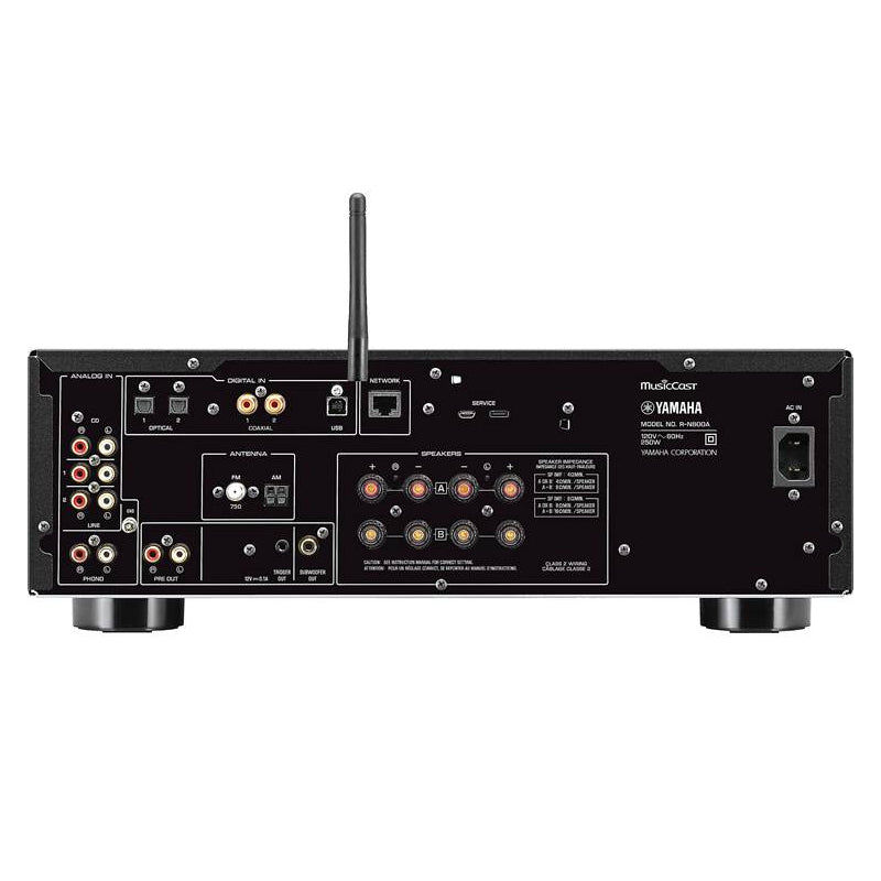 Yamaha R-N800A, Stereo receiver with Wi-Fi, Bluetooth and Apple AirPlay 2 , MusicCast, Silver