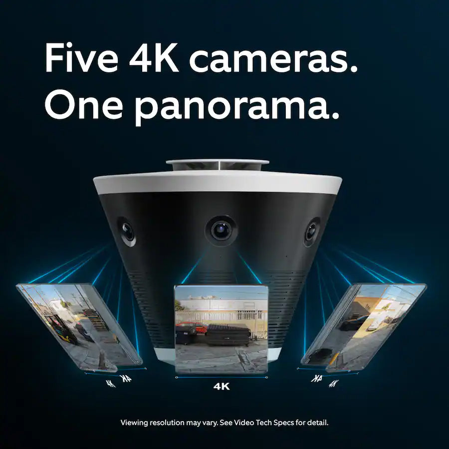Ring Elite Cam 270° Plug-In and PoE, Retinal 4K Smart Cameras, Indoor / Outdoor