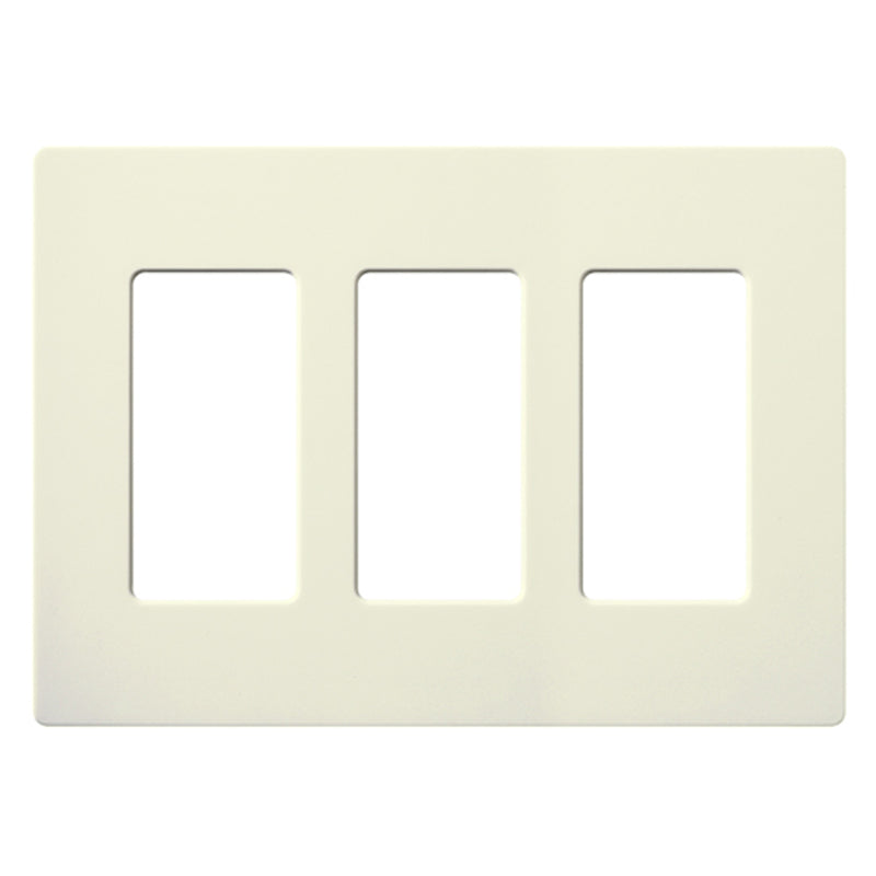 Lutron SC-3, Claro Screwless Designer Wallplate - 3 Gang