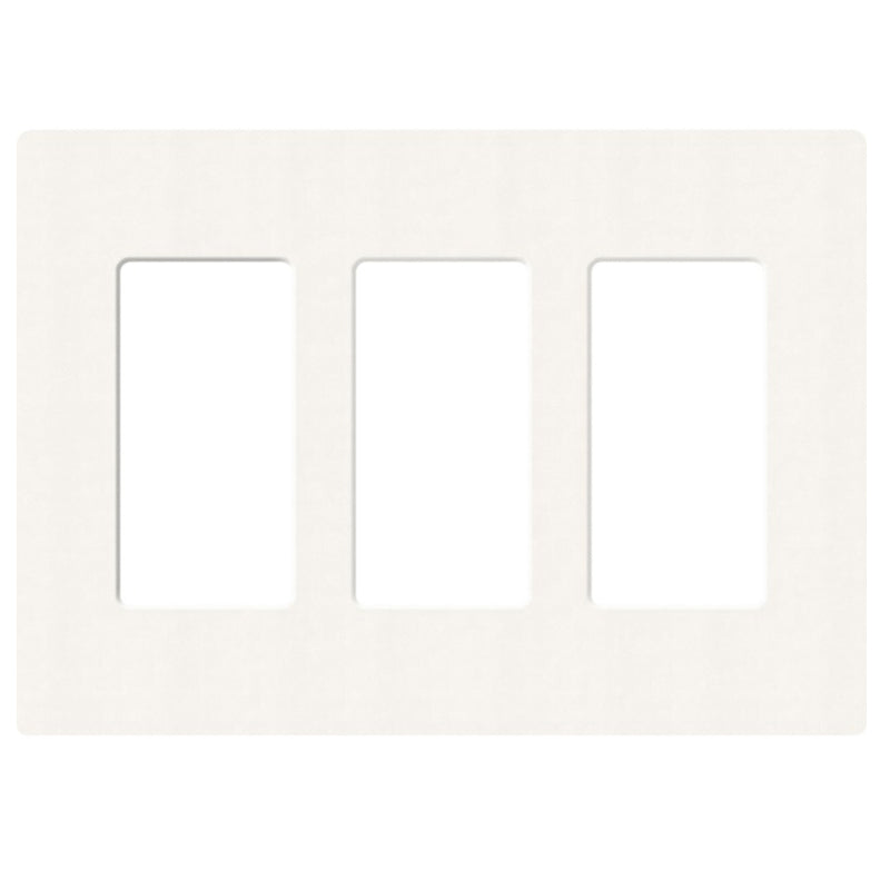 Lutron SC-3, Claro Screwless Designer Wallplate - 3 Gang