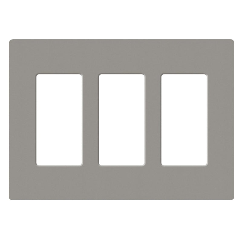 Lutron SC-3, Claro Screwless Designer Wallplate - 3 Gang