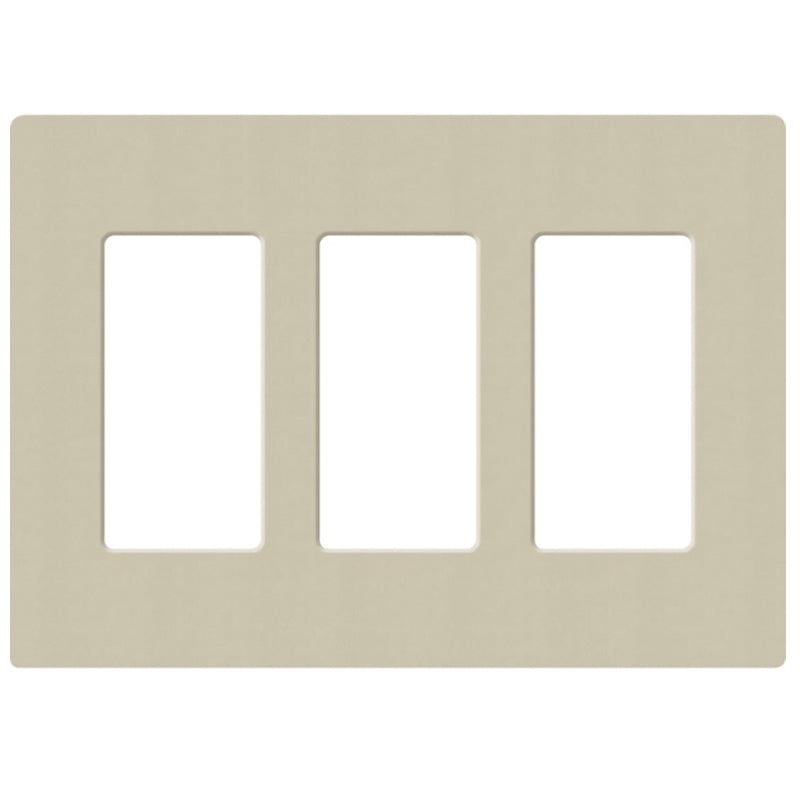Lutron SC-3, Claro Screwless Designer Wallplate - 3 Gang
