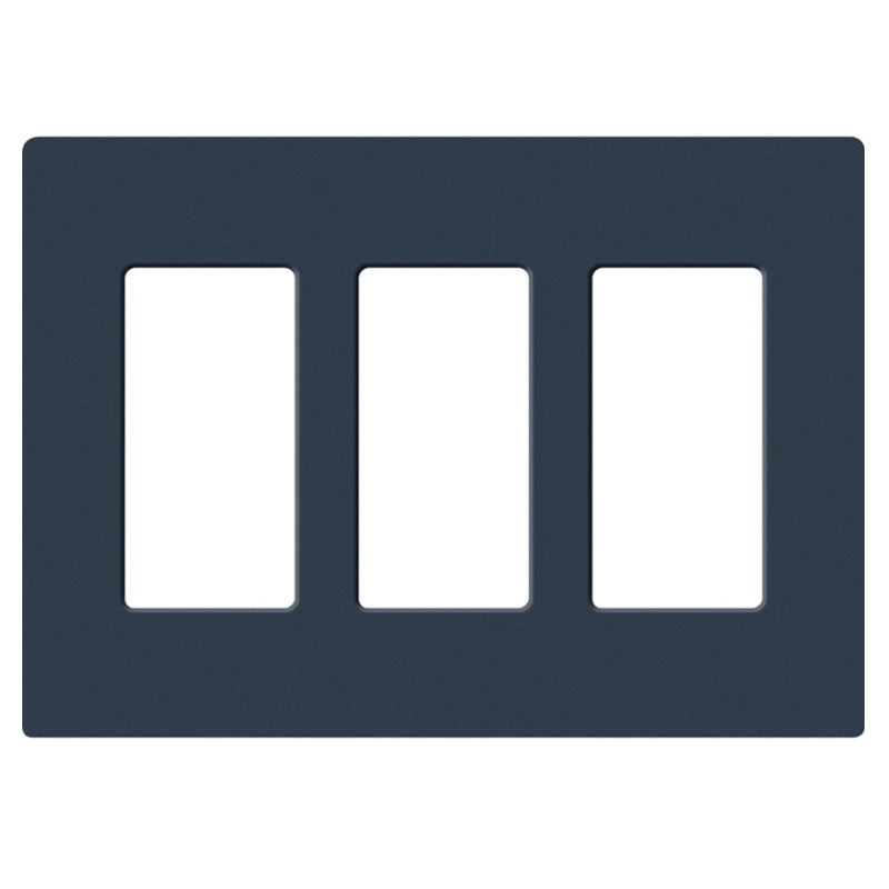 Lutron SC-3, Claro Screwless Designer Wallplate - 3 Gang
