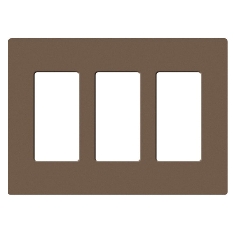Lutron SC-3, Claro Screwless Designer Wallplate - 3 Gang