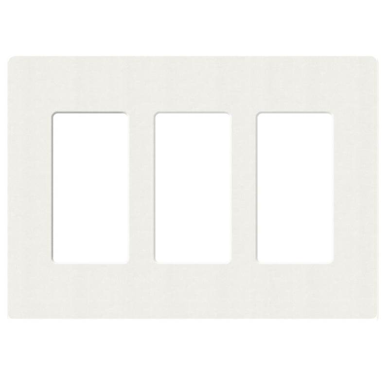 Lutron SC-3, Claro Screwless Designer Wallplate - 3 Gang