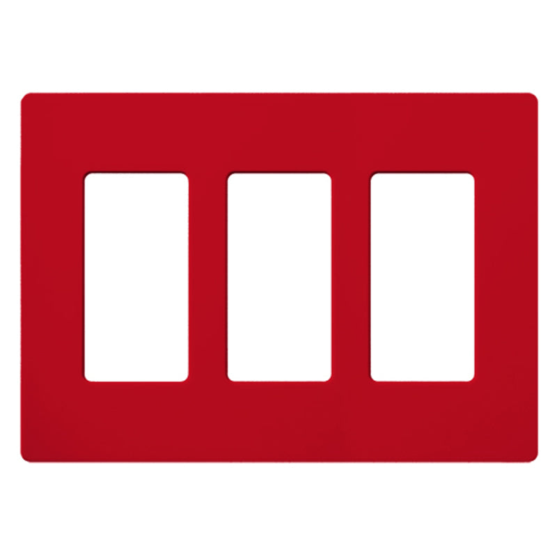 Lutron SC-3, Claro Screwless Designer Wallplate - 3 Gang