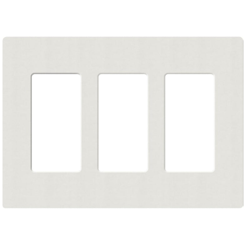 Lutron SC-3, Claro Screwless Designer Wallplate - 3 Gang