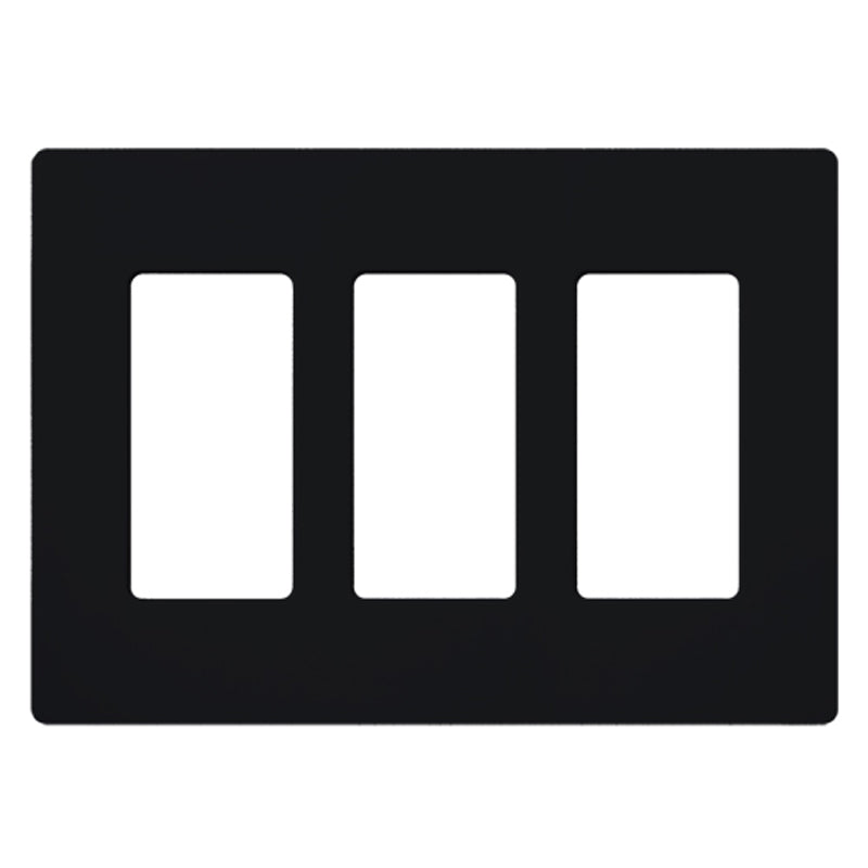 Lutron SC-3, Claro Screwless Designer Wallplate - 3 Gang