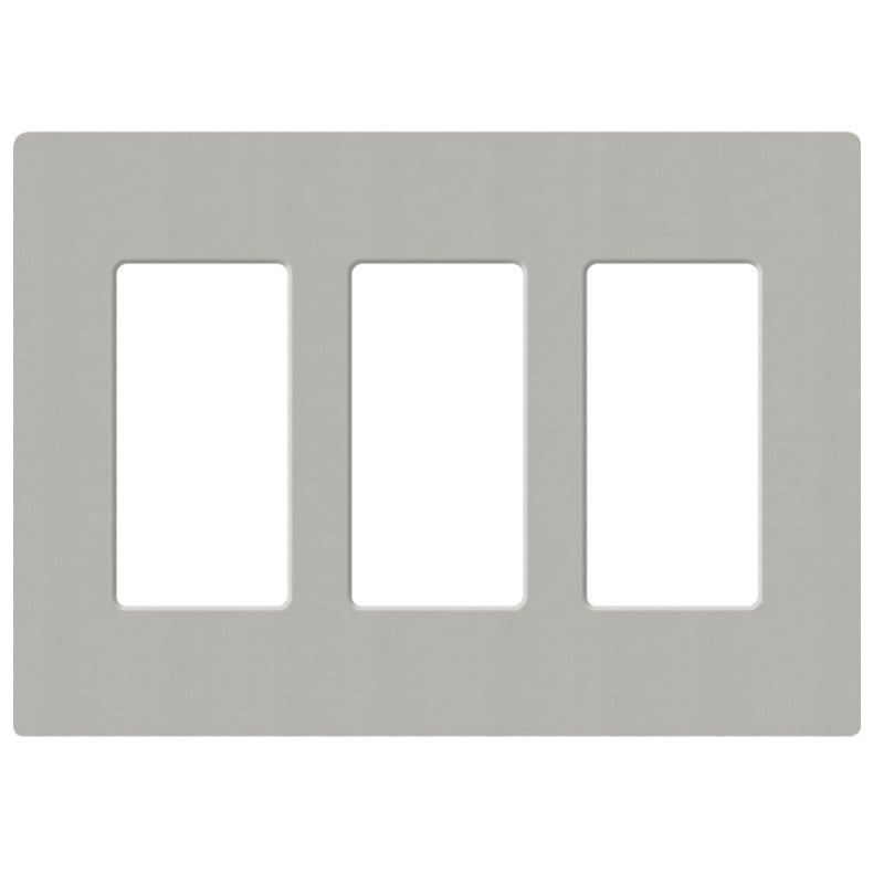 Lutron SC-3, Claro Screwless Designer Wallplate - 3 Gang